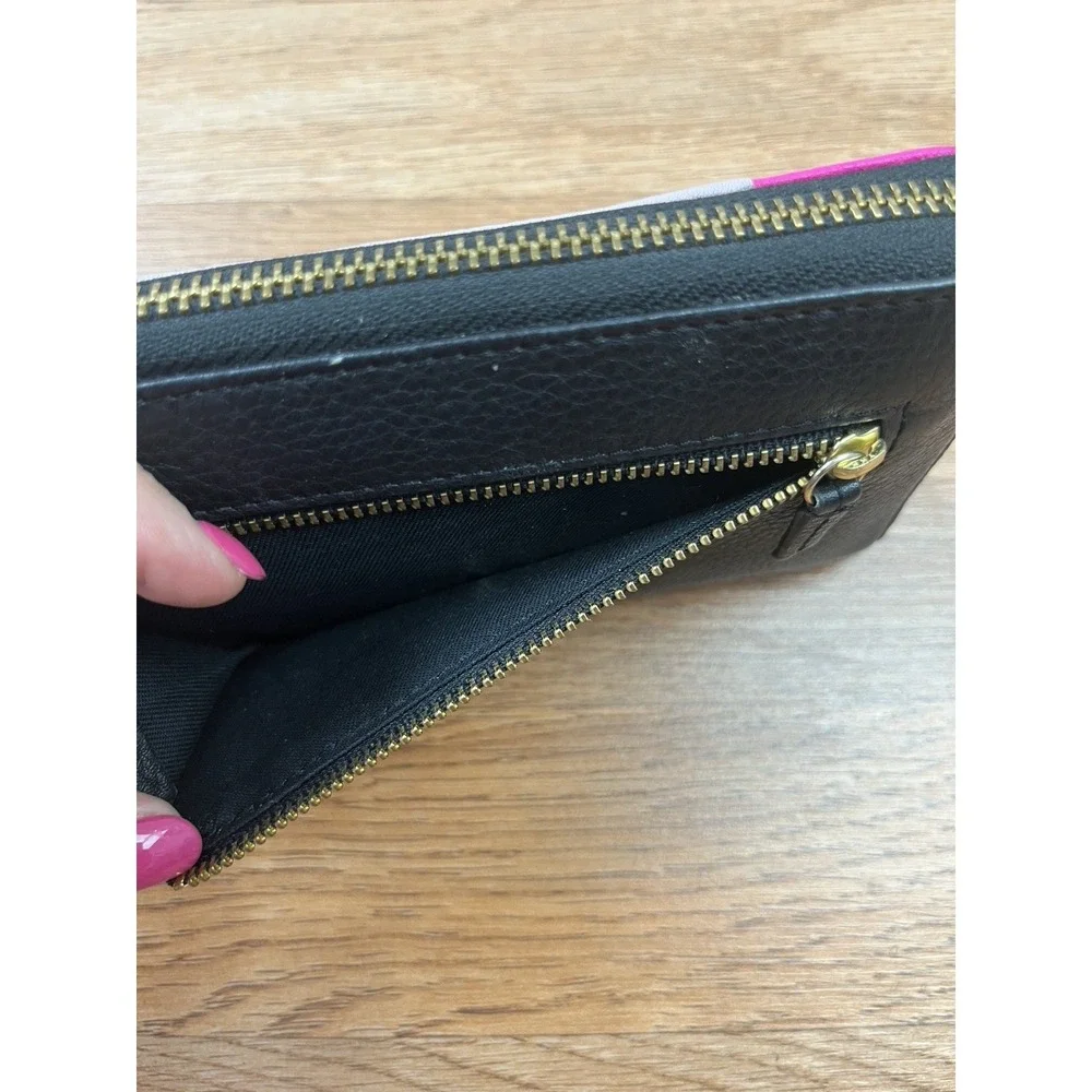 Fossil Leather Zip Around Color Block Women's‎ Wallet
